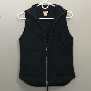 J. Crew, XXS, Black Vest